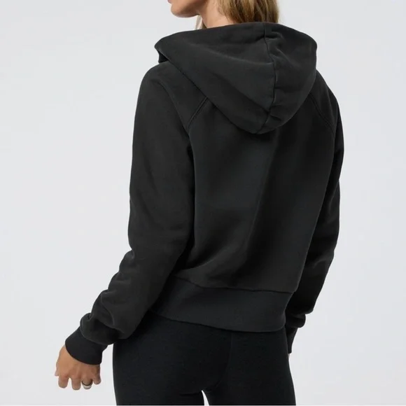 Vuori Restore Women's Black Half-Zip Hoodie - Picture 2 of 5